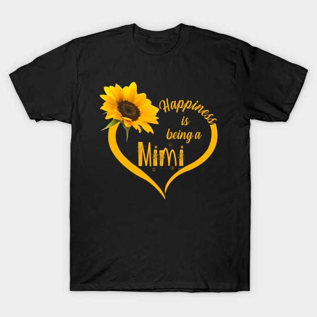 Happiness Is Being A Mimi T-Shirt by Damsin